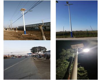 湖北太陽(yáng)能路燈-慶陽(yáng)寧縣項(xiàng)目圖片